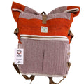 Sac à Dos de Trek en Chanvre – Rolling Orange Coucher de Soleil | Artisanal Népal