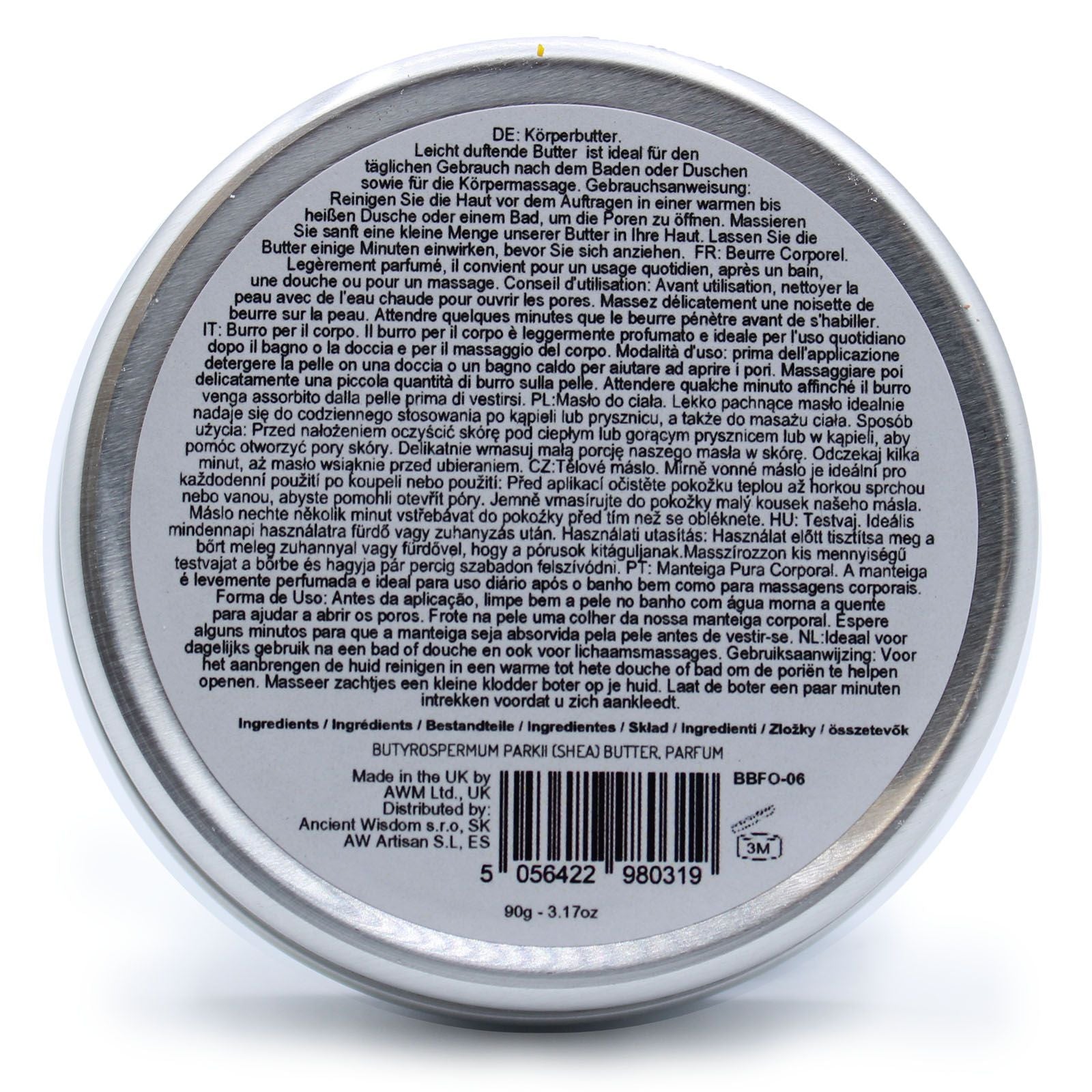 Beurre Corporel Parfumé au Karité 90 g – Guimauve Moelleuse