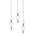 Pendule en cristal de roche en forme de lingam