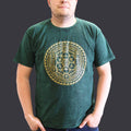 * T-Shirt en Coton Délavé Nomad Sari – Chakra – Vert – XL