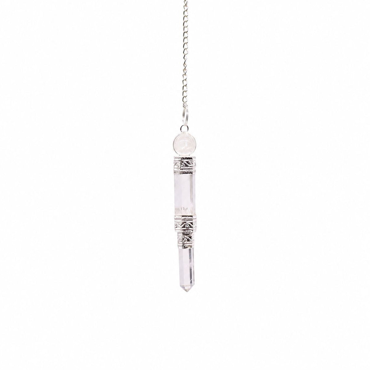 * Pendule en trois parties en cristal de roche