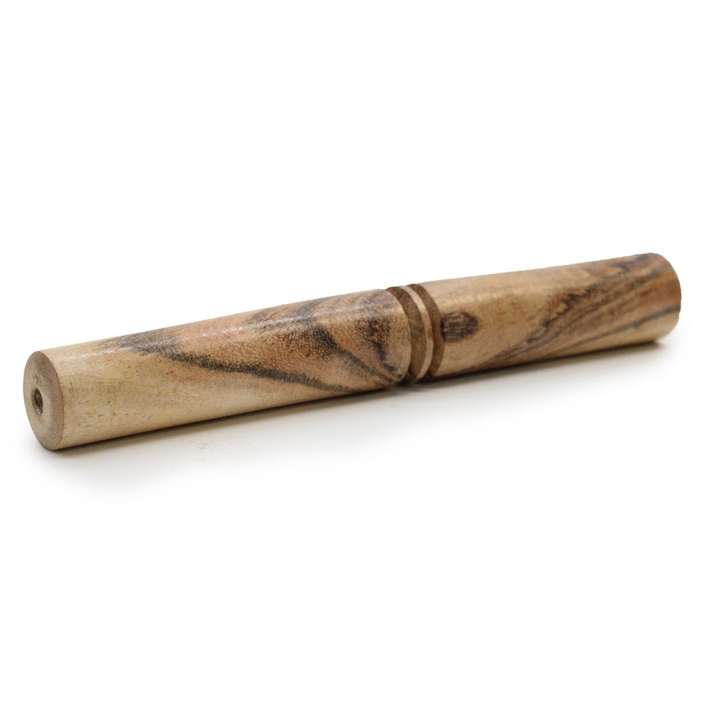 * Petit bâton en bois poli pour bol chantant, 19 cm