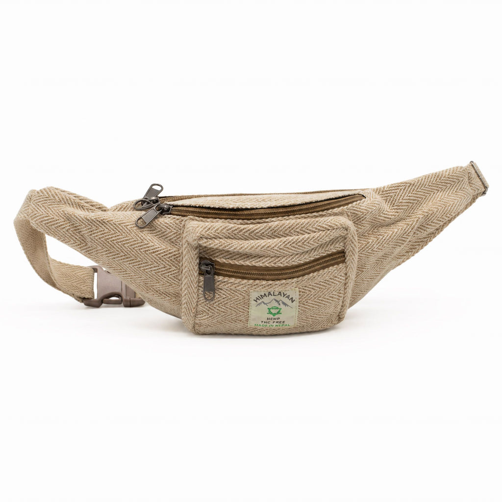 Sac Banane en Coton et Chanvre Naturel – Style Ceinture Artisanal