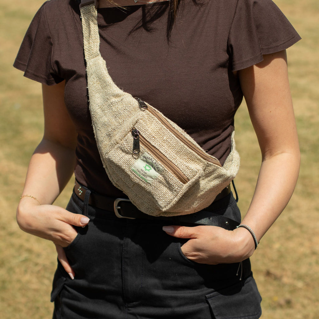 Sac Banane en Chanvre Extra Pur – 100 % Hemp | Artisanal Népal
