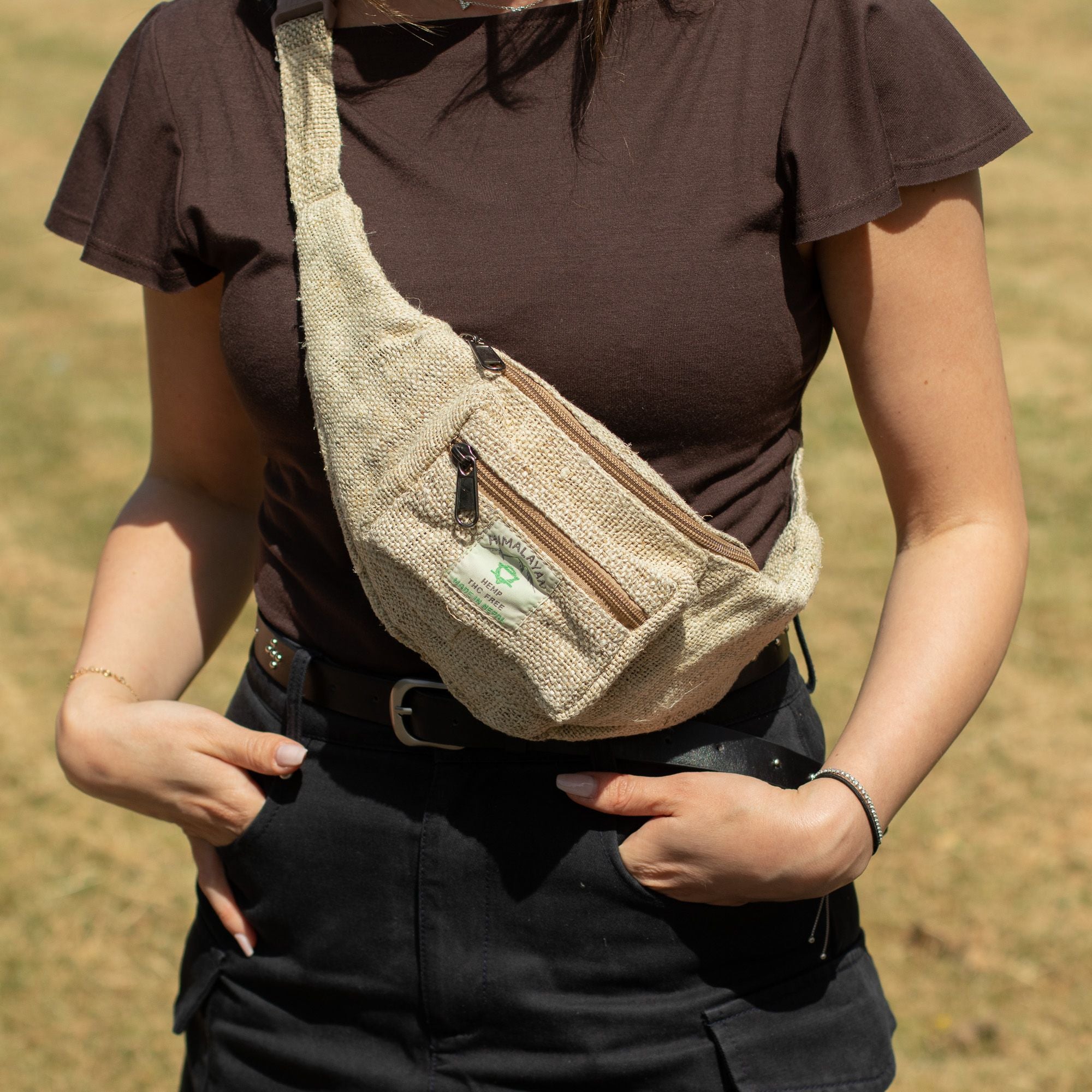 Sac Banane en Chanvre Extra Pur – 100 % Hemp | Artisanal Népal