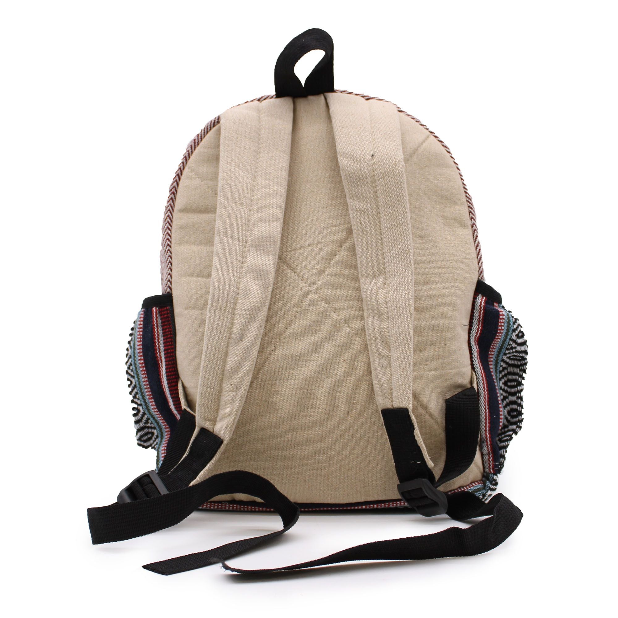 Petit Sac à Dos en Chanvre – Style Zips Zigzag | Artisanal Népal