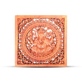 * Panneau décoratif carré en bois Bouddha et Ganesh, 40 × 40 cm