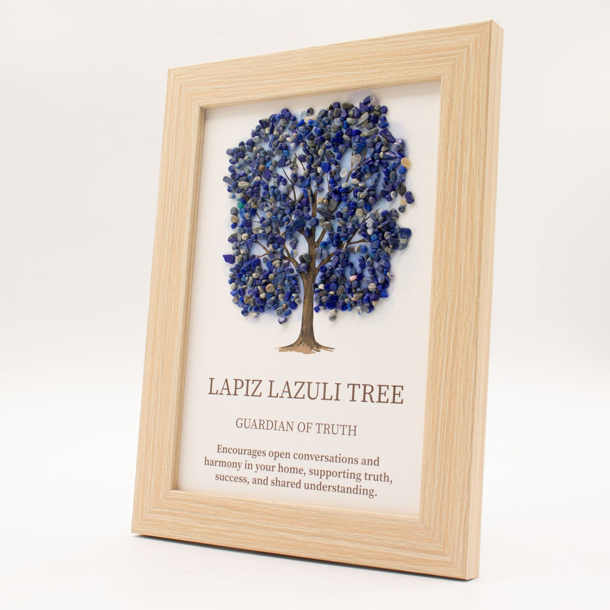 * Tableau décoratif Arbre de Vie en lapis-lazuli, 20 × 14,7 × 1 cm
