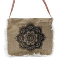 Sac en Jute Brodé Mandala | Artisanat Balinais | Style Bohème & Méditation