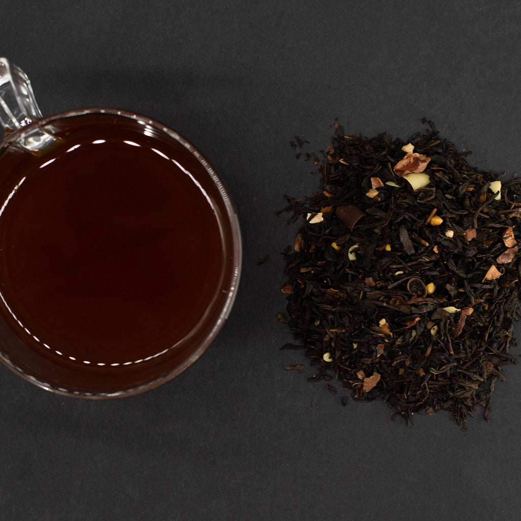 Thé Noir Dark Brown Magic 50g – Mélange Chocolat & Amande Artisanal | Boîte Métallique