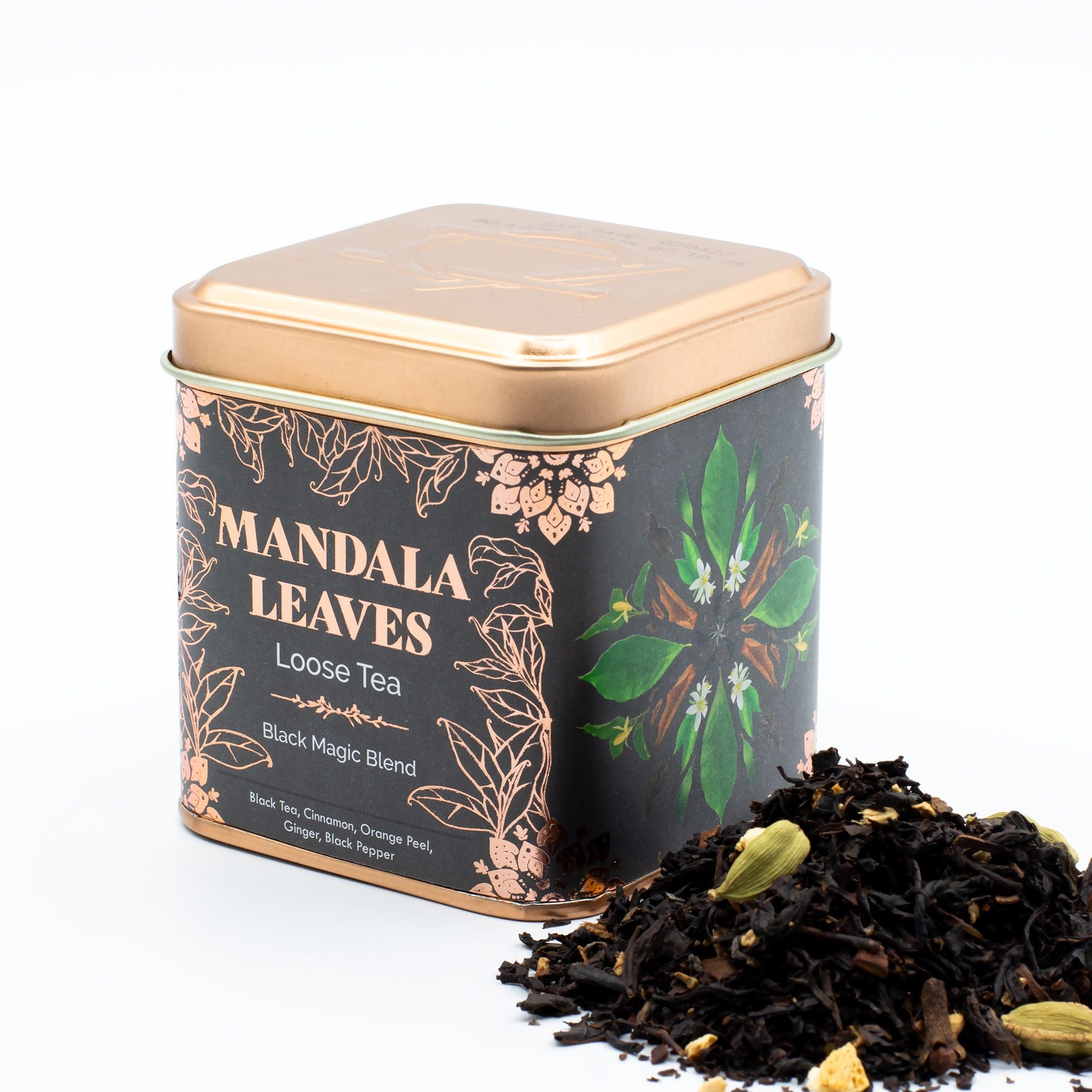 Thé Noir Black Magic Blend 50g – Mélange Épicé Artisanal | Boîte Métallique