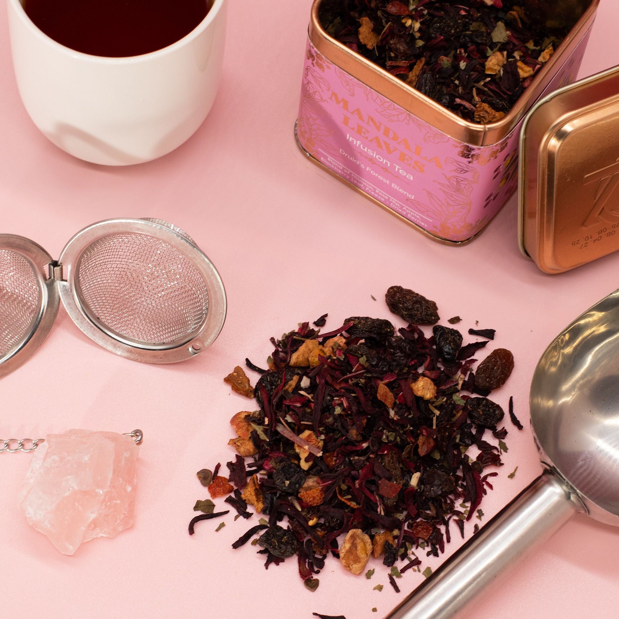 Forêt du Druide 50g – Infusion Fruits Rouges Hibiscus Pomme | Boîte Métallique