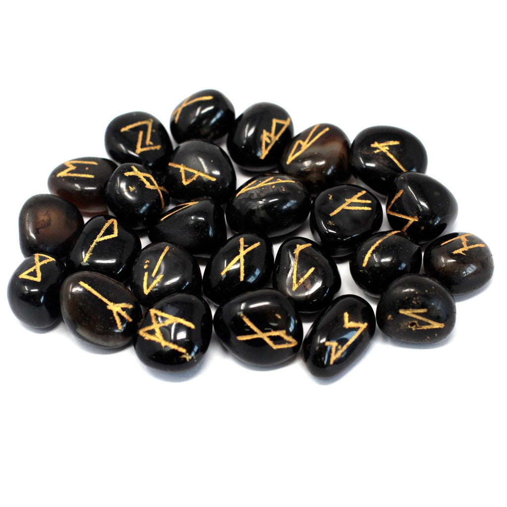 Runes Indiennes en Pochette - Onyx Noir