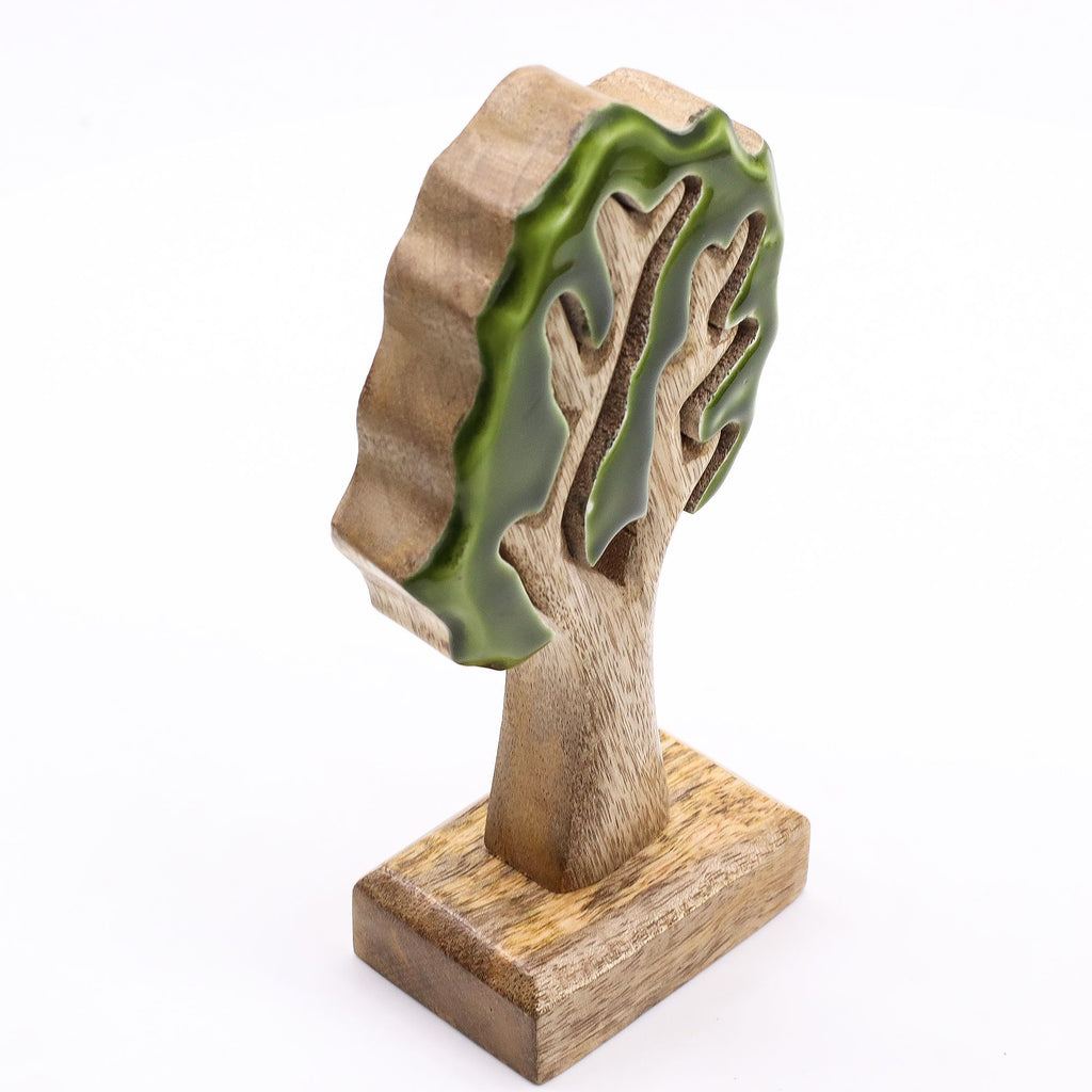 * Perdu dans la forêt – Décoration en bois 3D Arbre – 20 × 10 cm