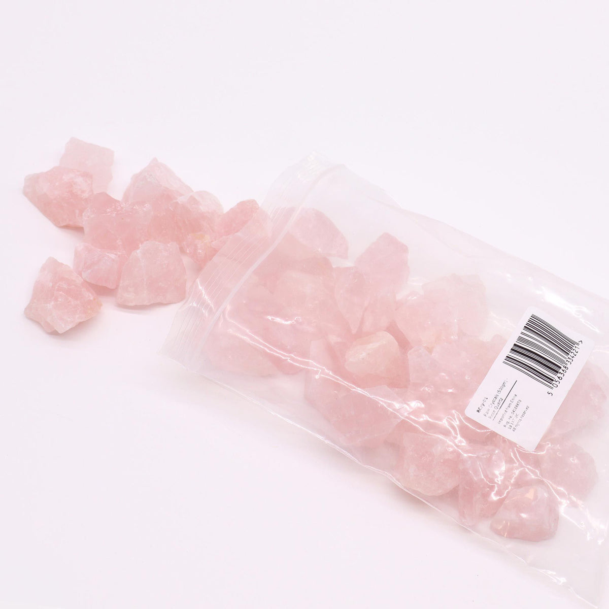 Cristaux bruts de quartz rose (500 g)
