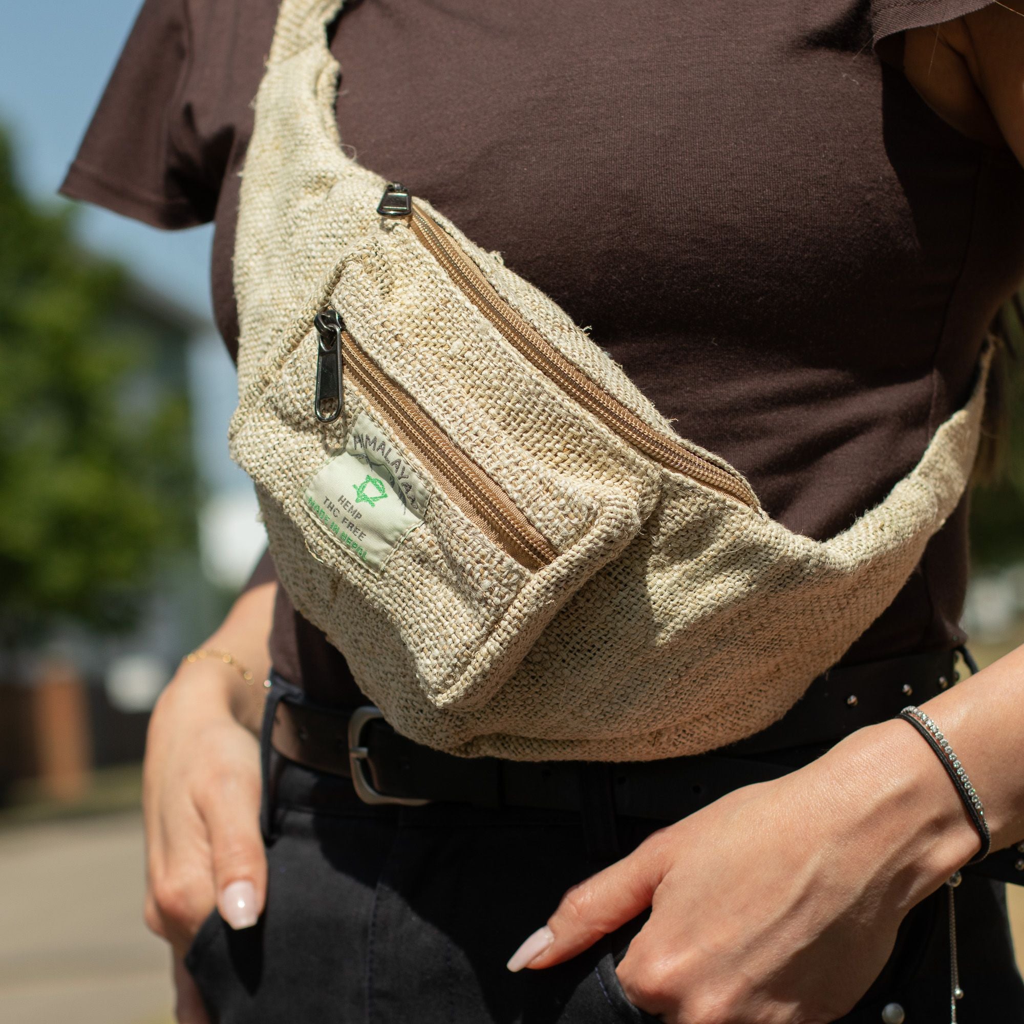 Sac Banane en Chanvre Extra Pur – 100 % Hemp | Artisanal Népal