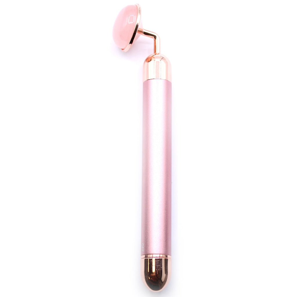 Appareil de massage vibrant en quartz rose