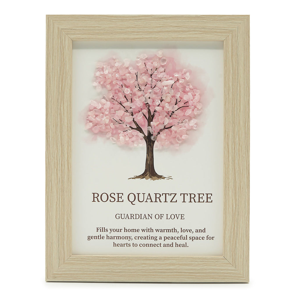 * Tableau décoratif Arbre de Vie en quartz rose