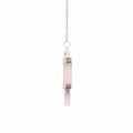 Pendule en quartz rose à trois éléments