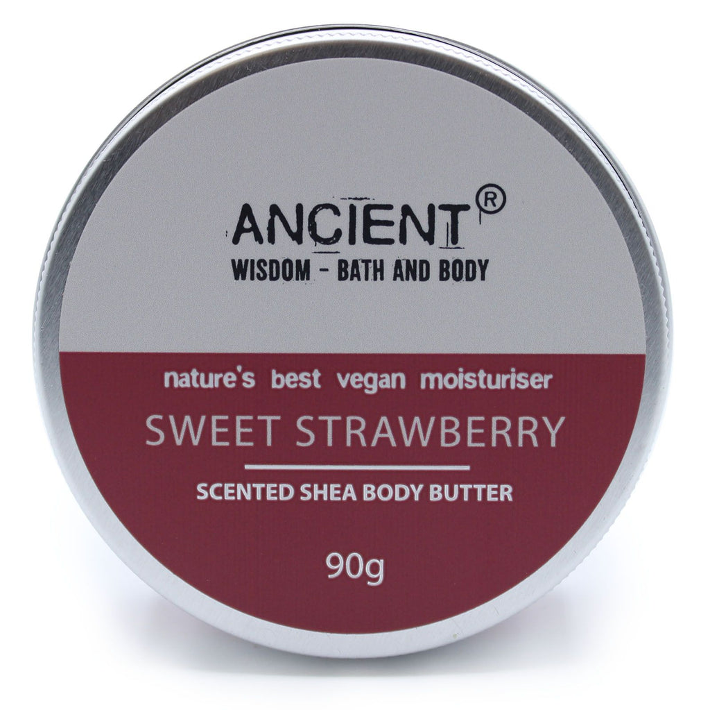Beurre Corporel Parfumé au Karité 90 g – Fraise Douce