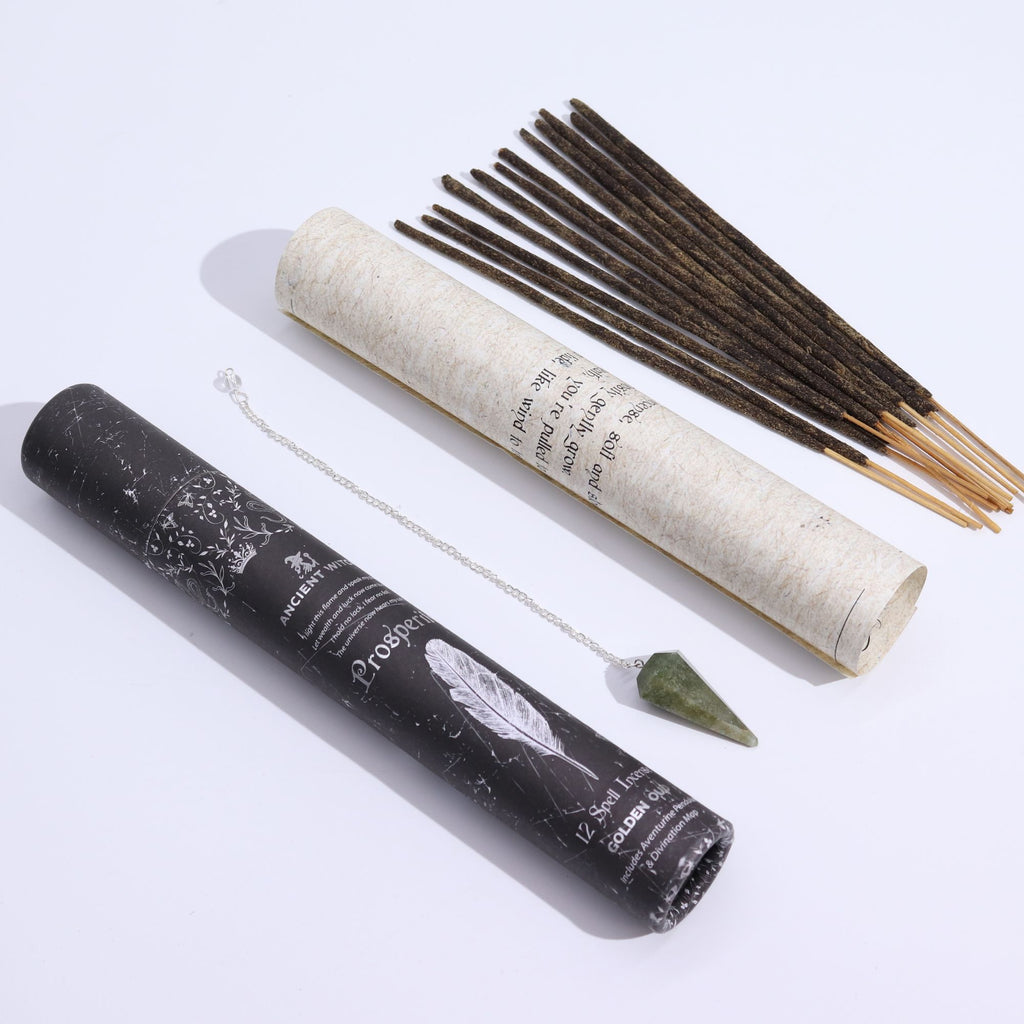 Encens rituel Ancient Witch – Prospérité – Pendule en aventurine