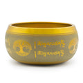 * Grand bol chantant en aluminium – Bouddha et Arbre de vie – Couleur cuivre (19 cm)