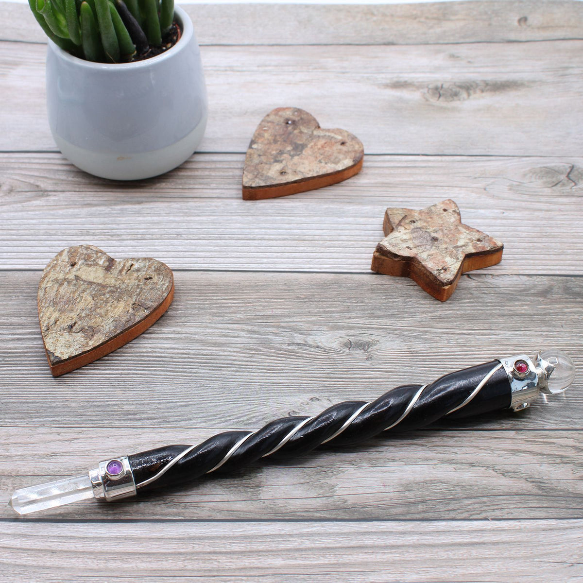 * Baguette chakra avec ange – Cristal doré