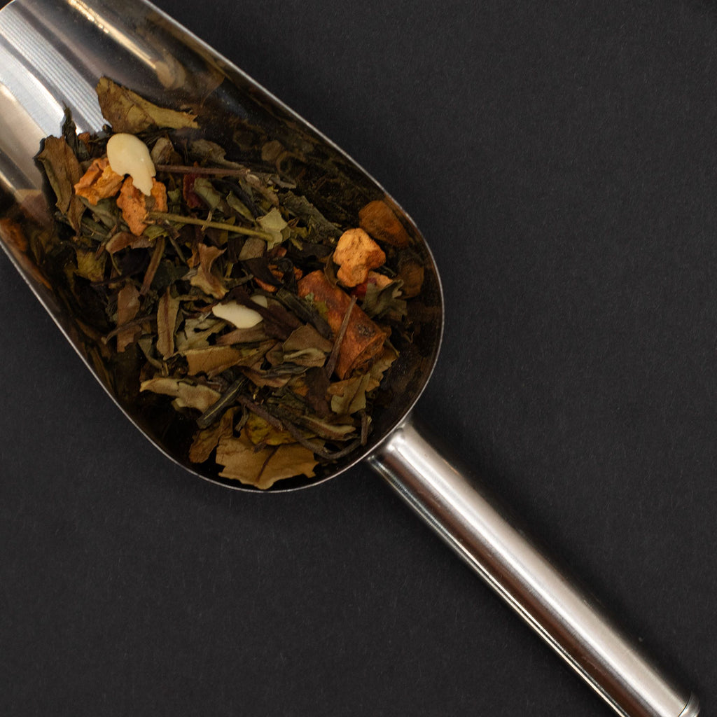 Thé Sérénité Souk 50g – Thé Vert Gunpowder Menthe Rose Mauve | Boîte Métallique