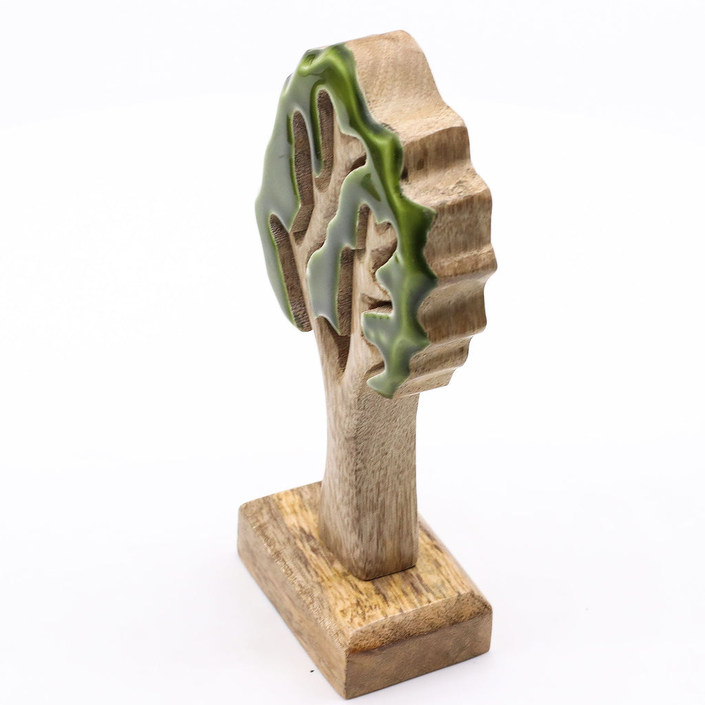 * Perdu dans la forêt – Décoration en bois 3D Arbre – 20 × 10 cm