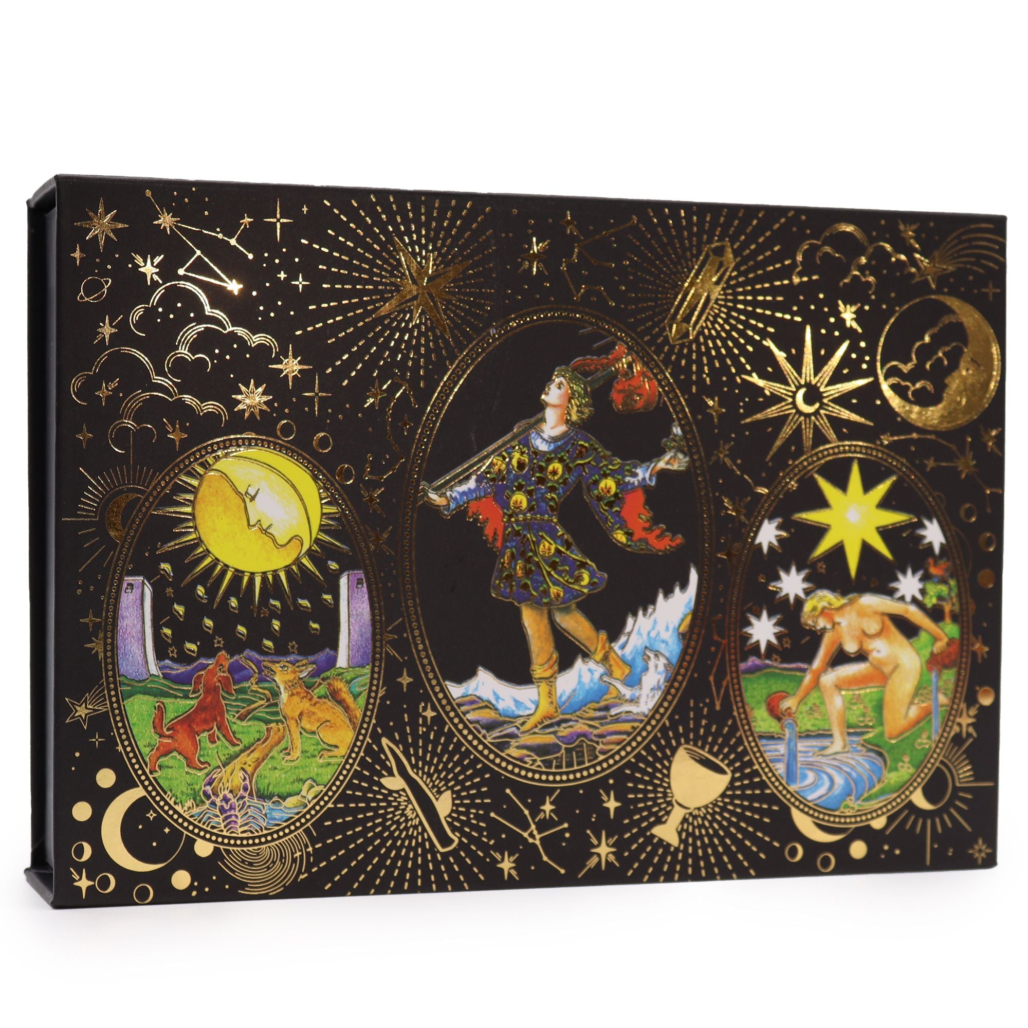 Tarot à la Feuille d'Or - Que la Magie Commence - Coffret Cadeau
