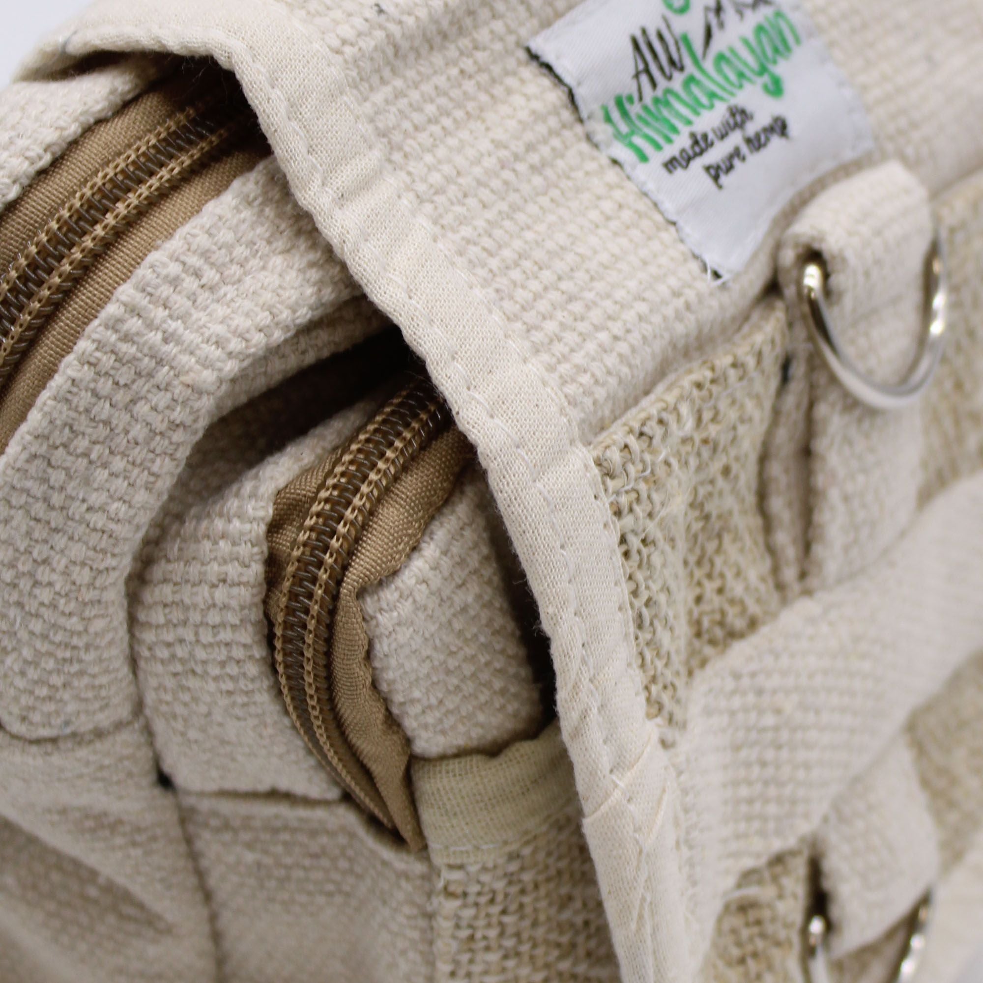 Sac de Voyage Body-Cross en Chanvre & Coton Naturel — Artisanal Népalais