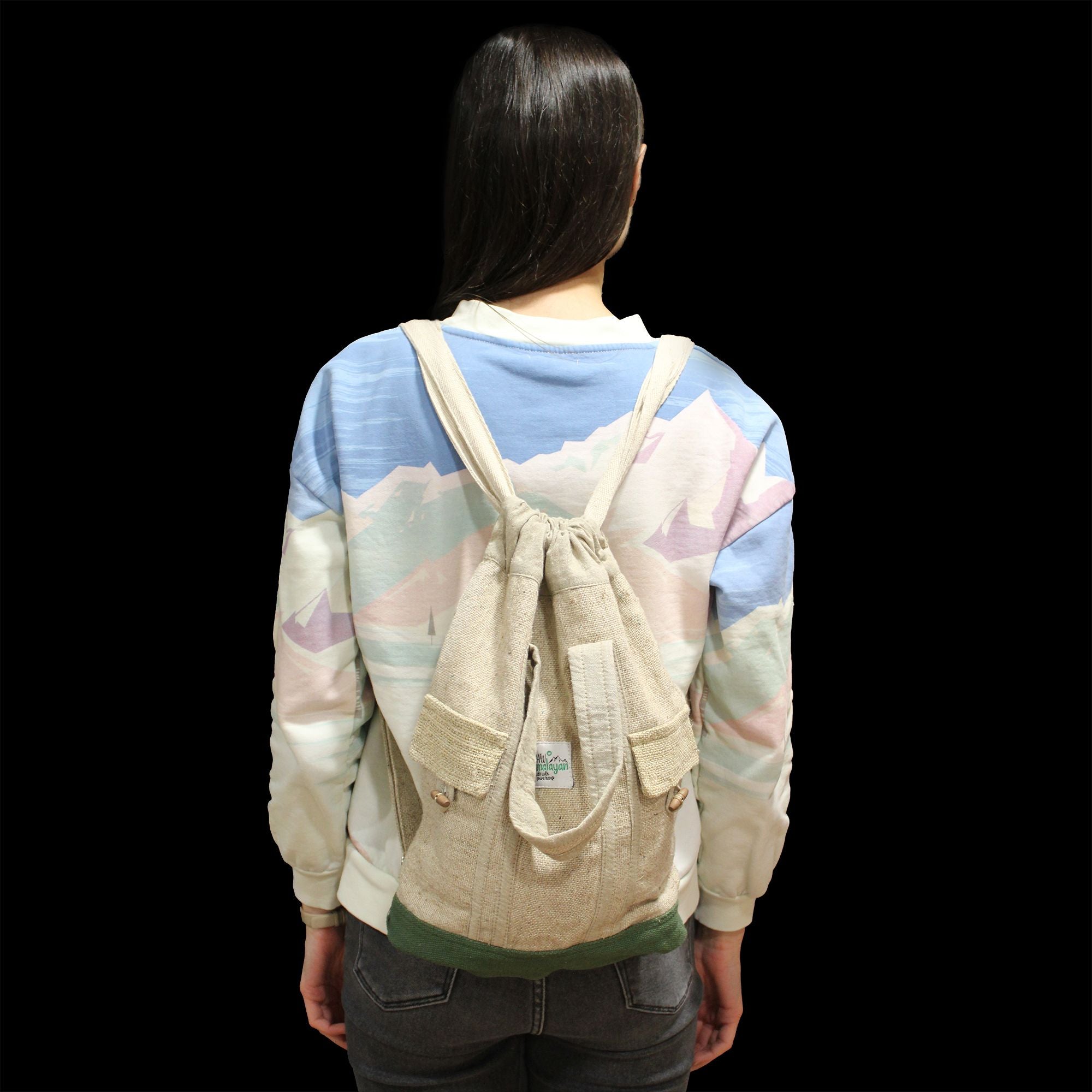 Sac à Dos Ordinateur en Chanvre et Coton – Fait Main à Katmandou | Artisanal Népal