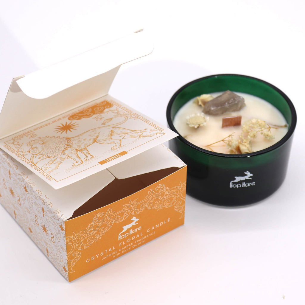Bougie Magique aux Fleurs & Cristaux Hop Hare – Le Lion