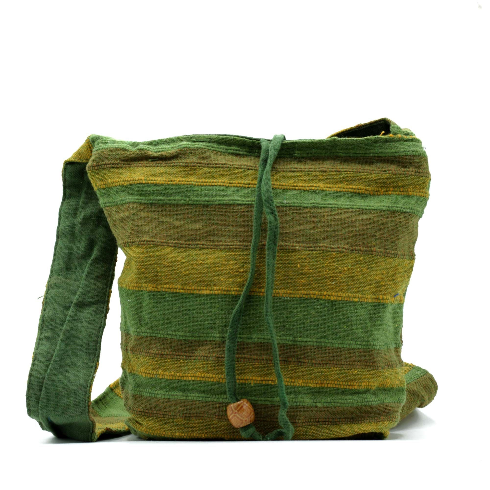 Sac Sling Népalais Bleus de Plage Estivale – Format Standard | Ultra-Léger | Artisanal