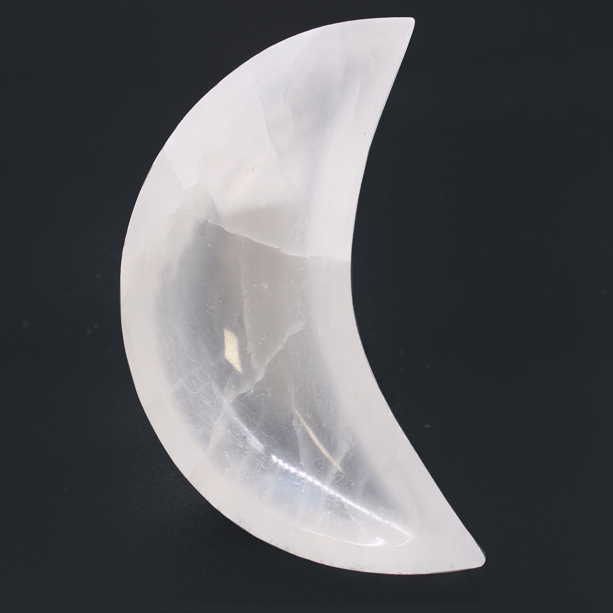 Coupelle lune en sélénite – 15 cm