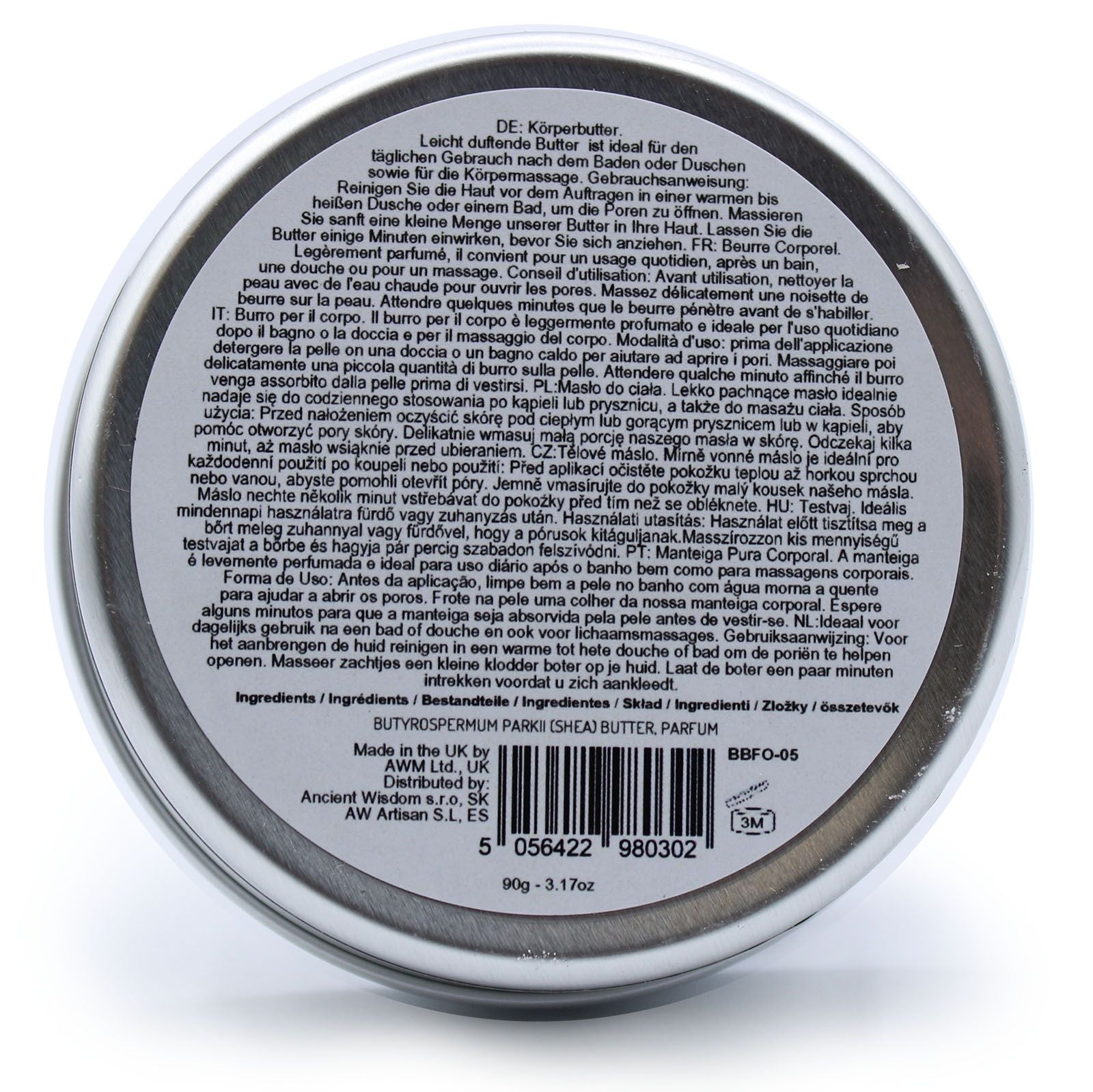 Beurre Corporel Parfumé au Karité 90 g – Fraise Douce