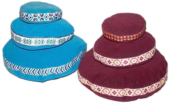 * Coussin en velours pour bol chantant, 7 cm