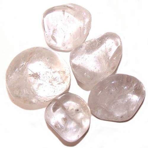 * Lot de 24 pierres roulées en cristal de roche – Taille L