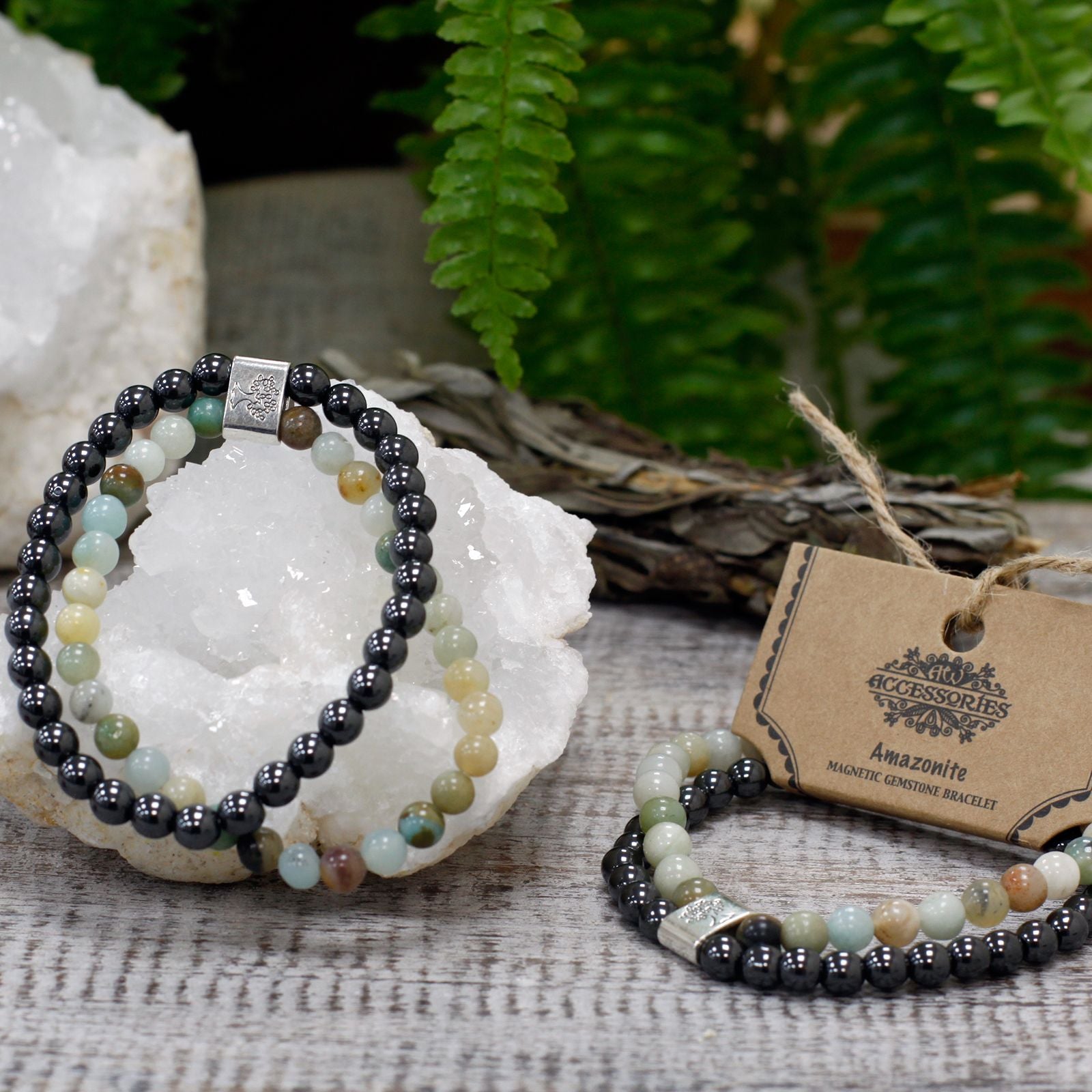 Bracelet Magnétique en Pierres Naturelles – Amazonite