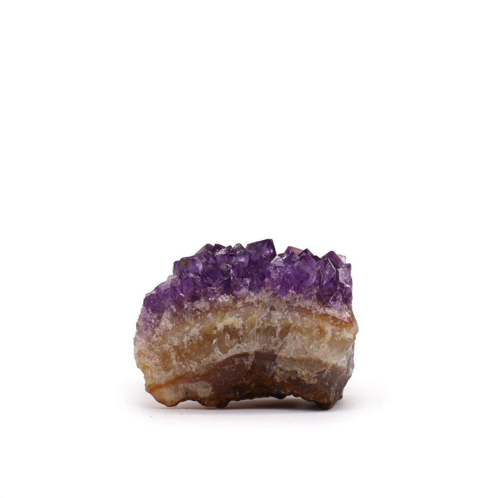 Petite druse d’améthyste naturelle de qualité supérieure (env. 3 à 8 cm)