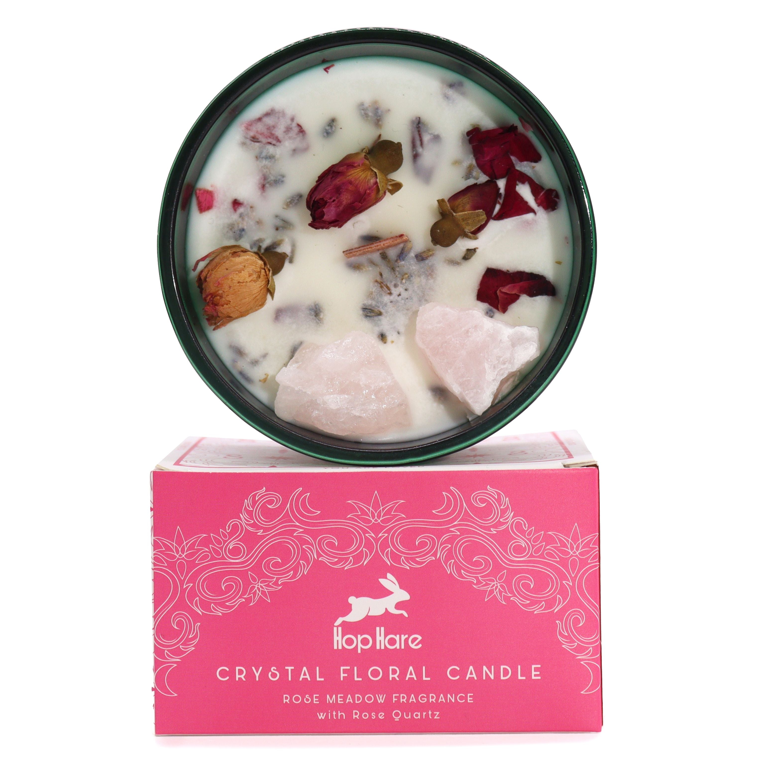 Bougie Magique aux Fleurs & Cristaux Hop Hare – Les Amoureux