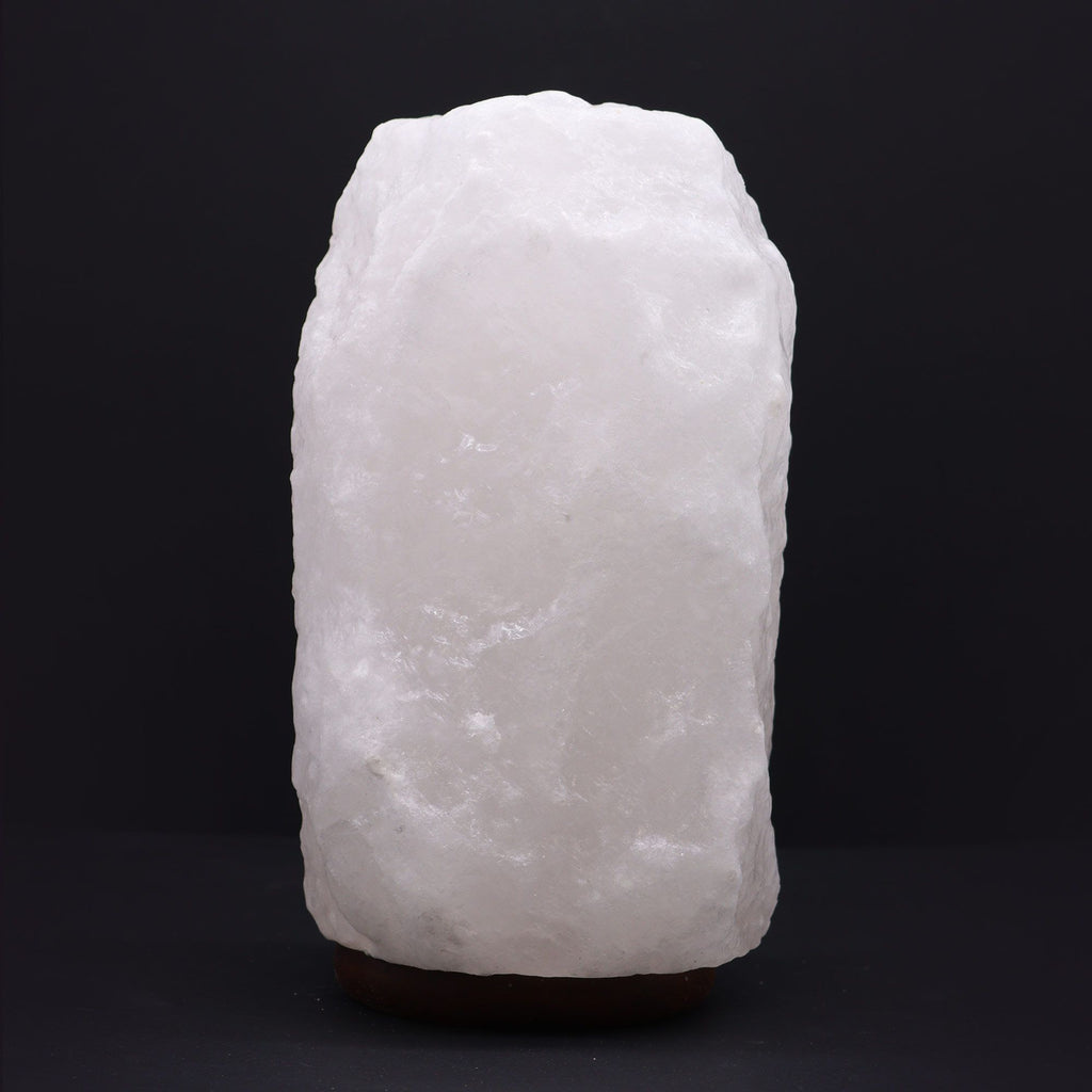 * Lampe en sel de l’Himalaya avec socle, environ 8 à 10 kg
