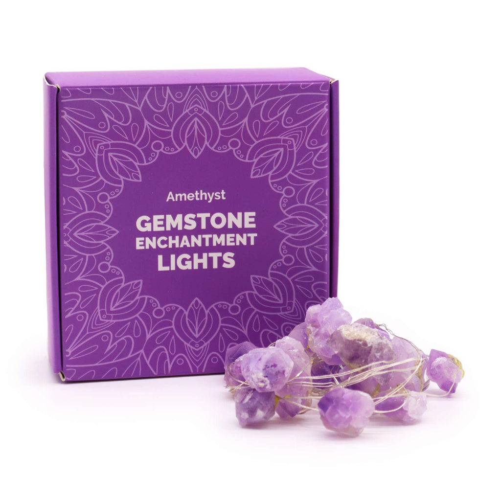 Guirlande lumineuse en améthyste avec connexion USB (227 cm)