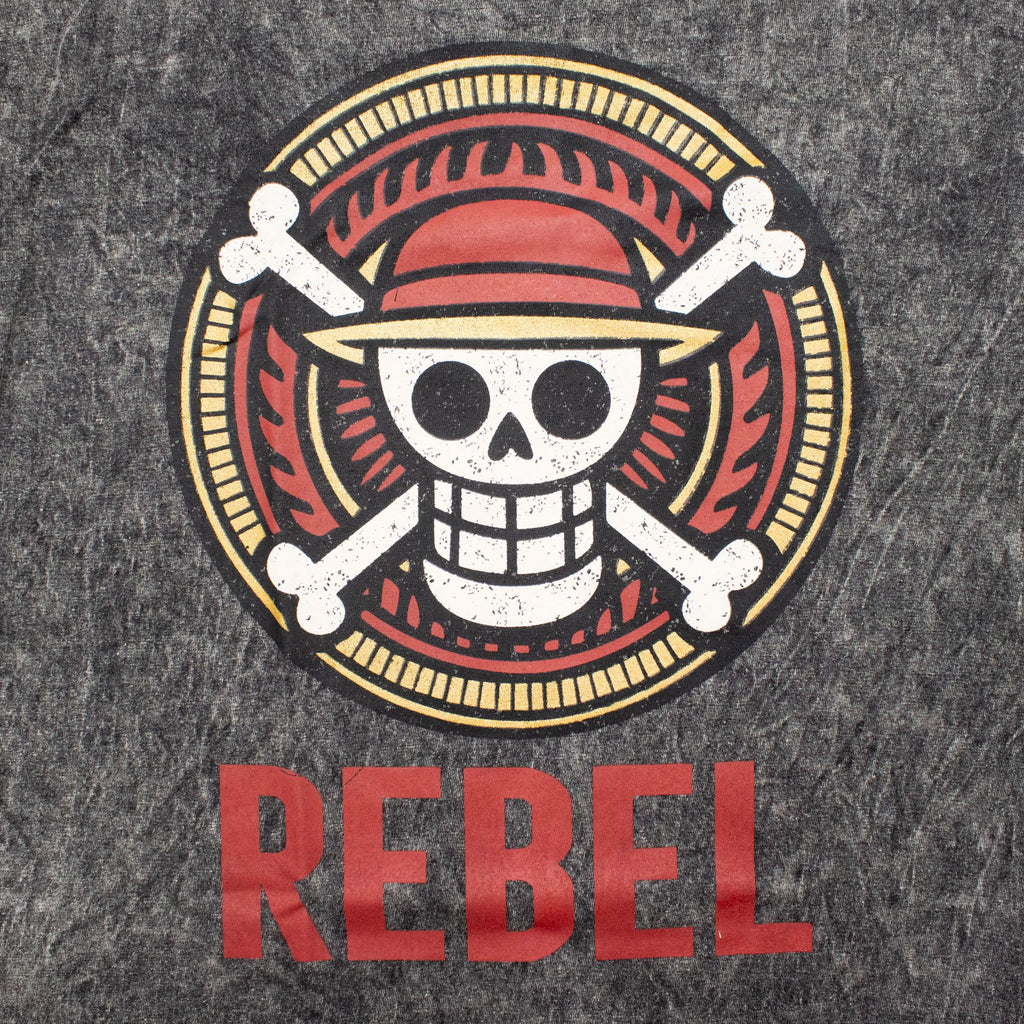 * T-Shirt en Coton Délavé Nomad Sari – Rebel – Anthracite – L