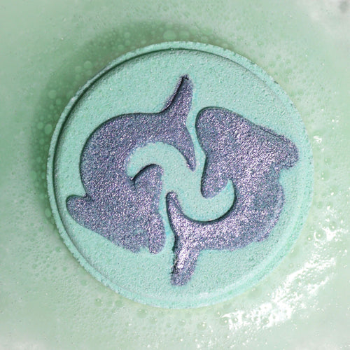 * Coffret de Galets de Bain Effervescents du Zodiaque avec Horoscope – Poissons