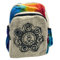 Sac à Dos Medium Tie-Dye 7 Chakras en Chanvre – Énergie & Éveil | Fait Main Népal
