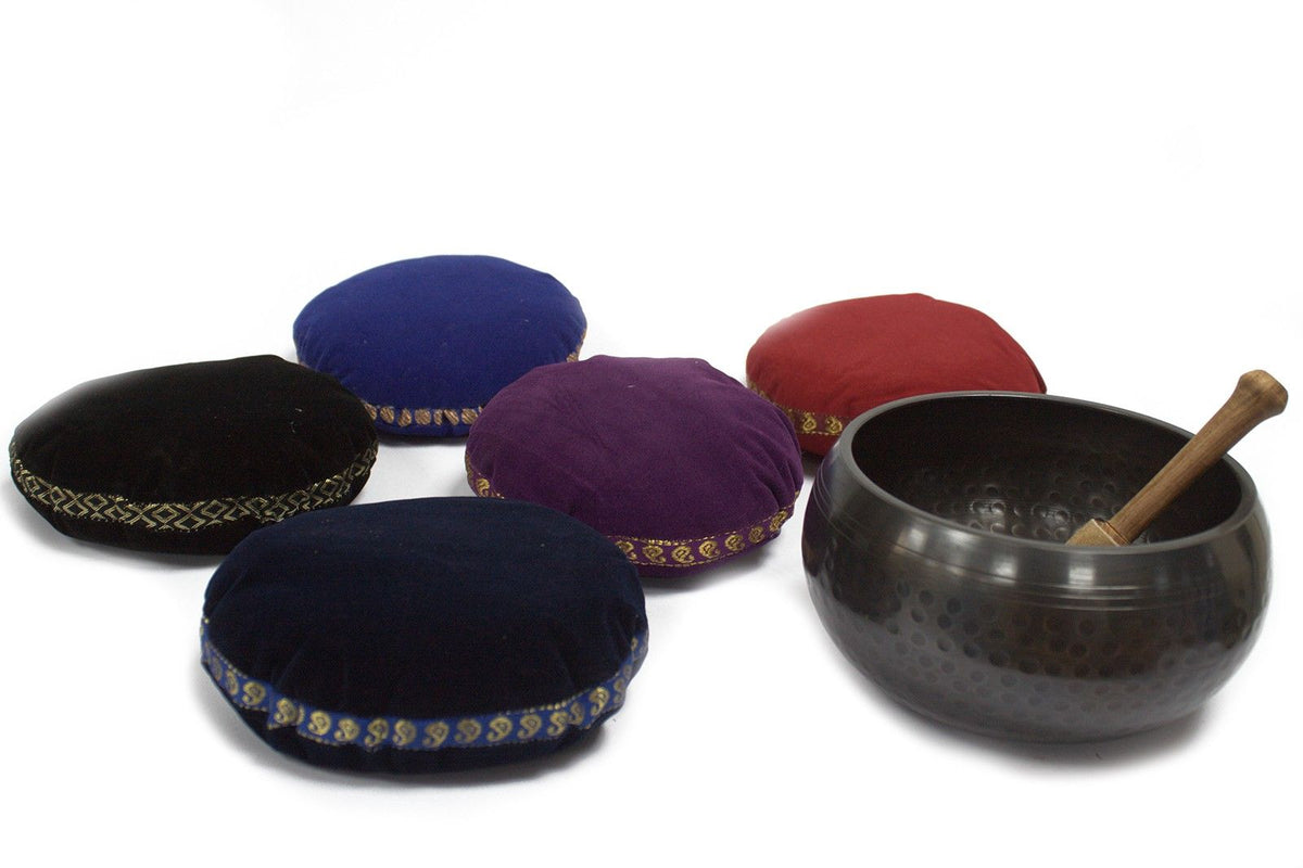 * Coussin en velours pour bol chantant, 11 cm
