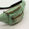 Sac Banane en Coton et Chanvre – Coloris Sauge | Style Ceinture Artisanal