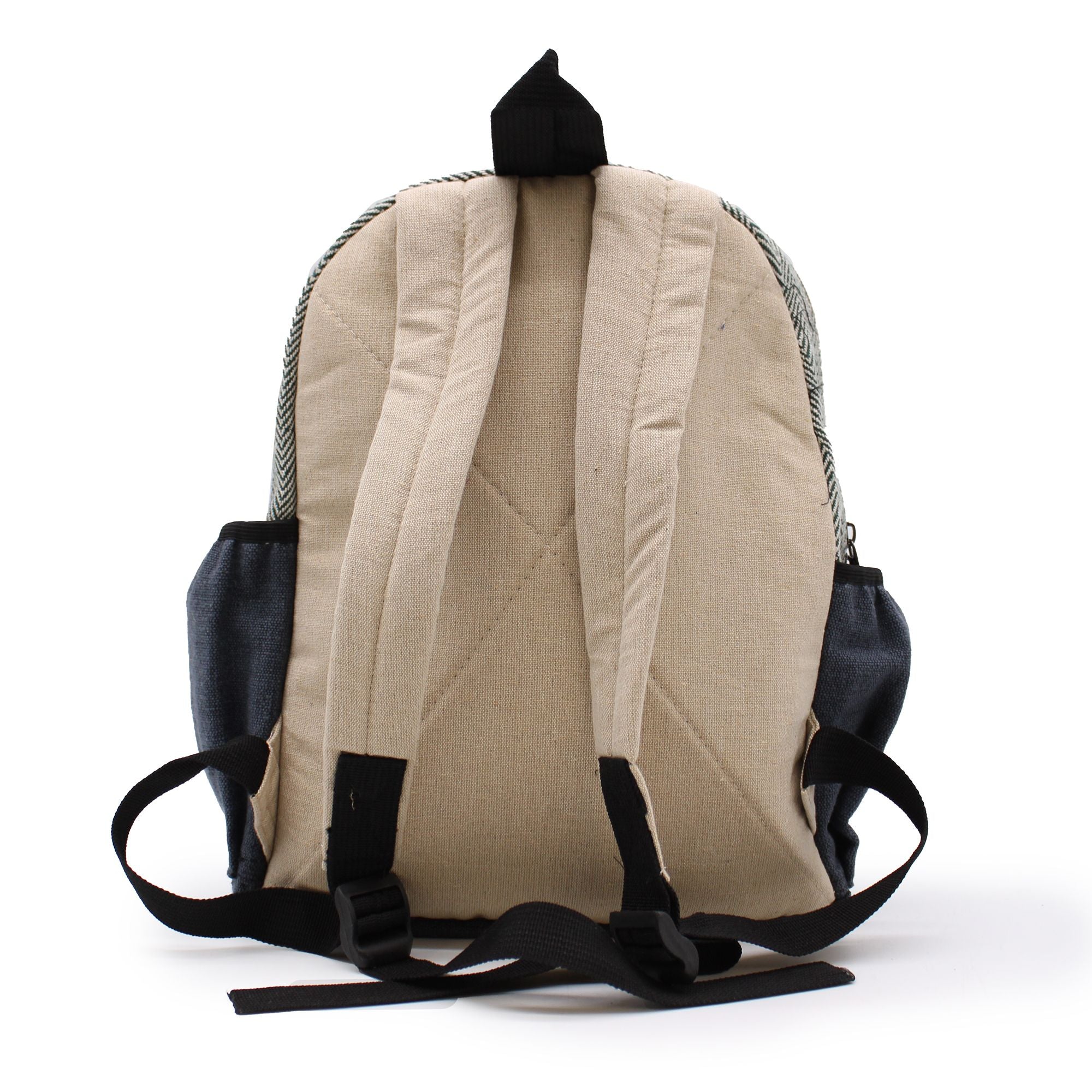Petit Sac à Dos en Chanvre – Motif Arbre de Bodhi | Artisanal Népal