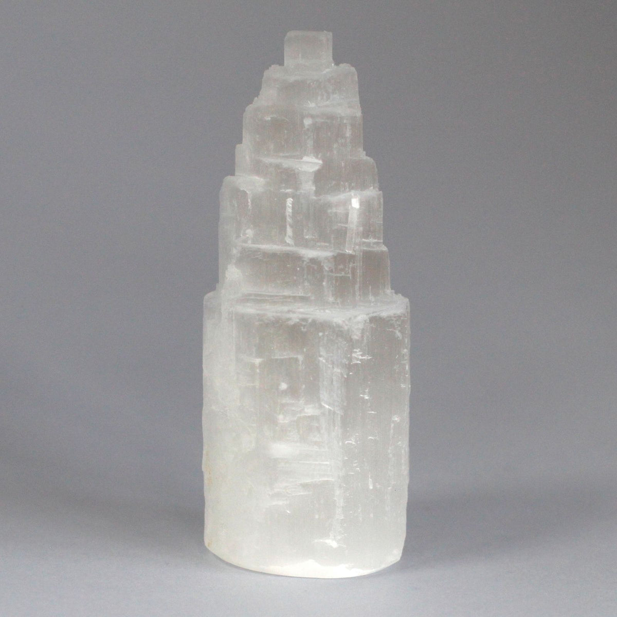 Tour en sélénite naturelle – 10 cm